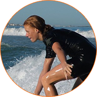 Teens and adults surf lessons