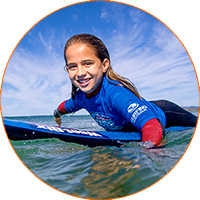 Kids and family surf lessons